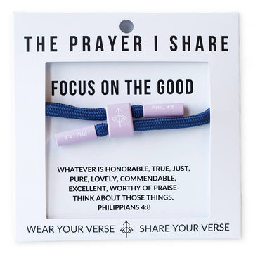 FOCUS ON THE GOOD Cord Bracelet