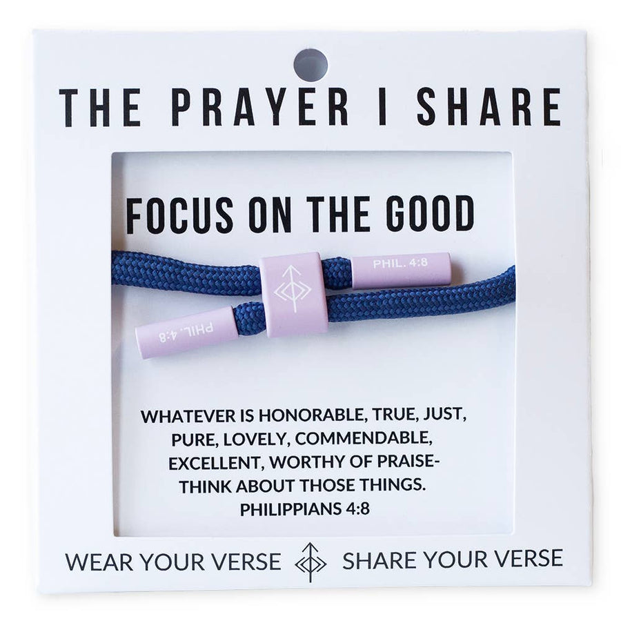 FOCUS ON THE GOOD Cord Bracelet