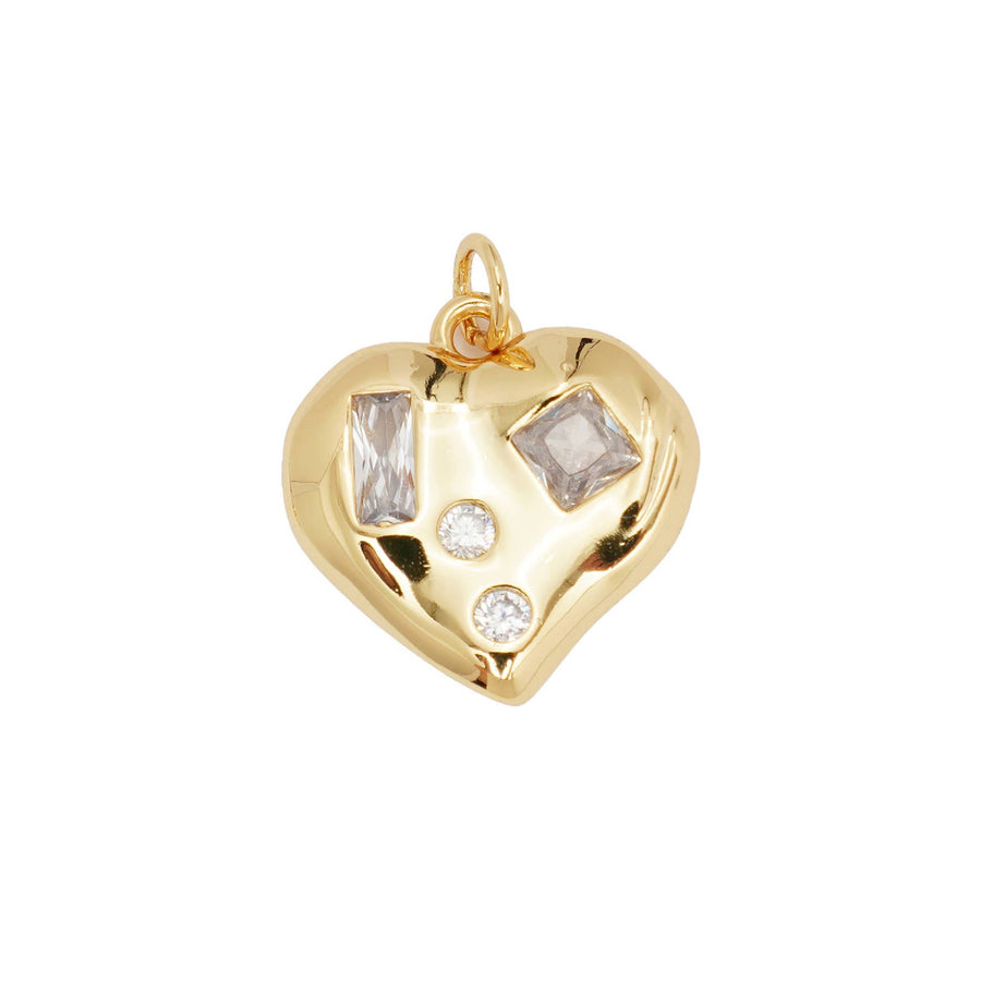 Stone Heart Charm