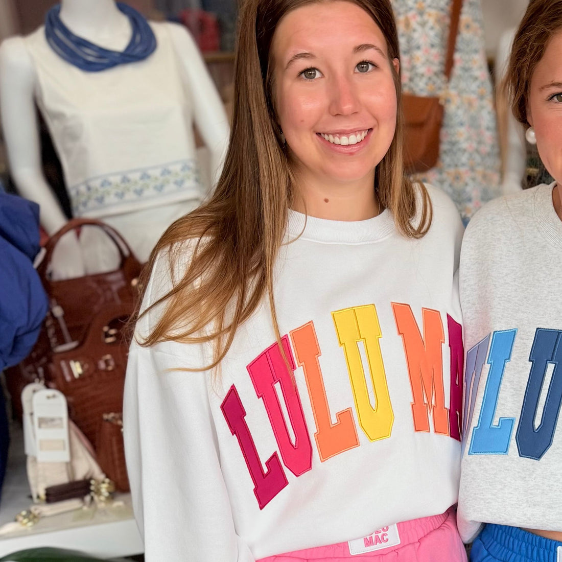 Lulu Mac Sweatshirt (Pink/Yellow Multi)