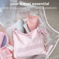 Bow Crinkle Makeup Bag, CaseMate