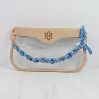 Serafina Scarf Purse Chain (Blue)
