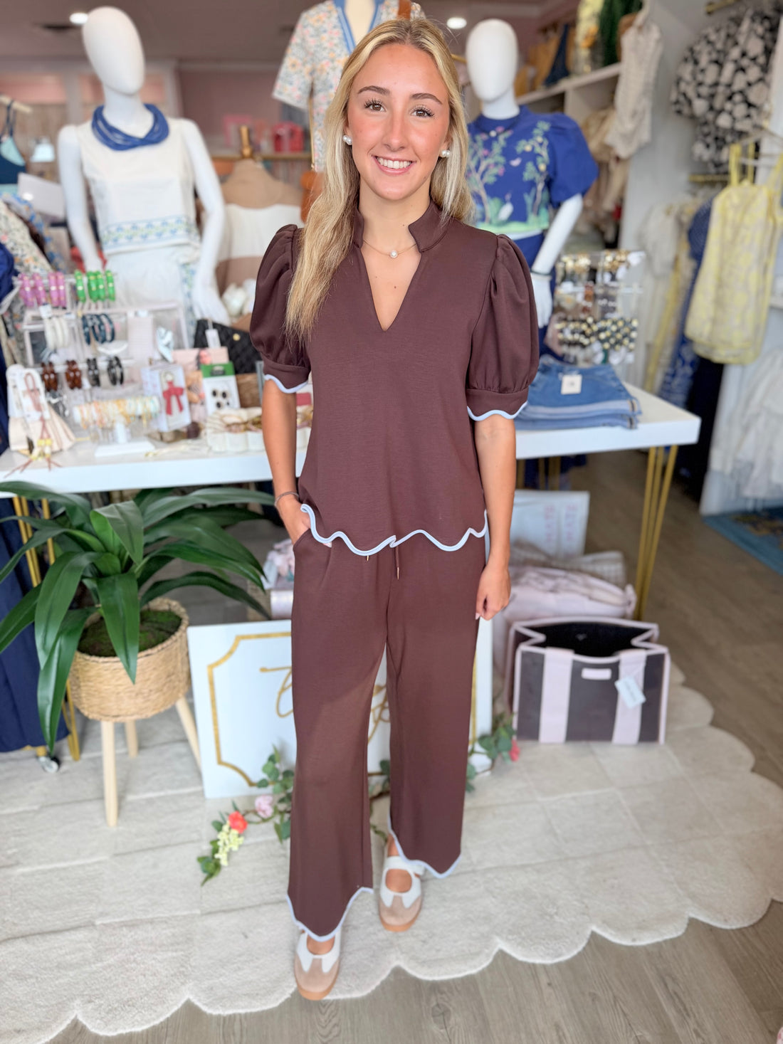 Celina Top (Brown)