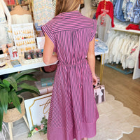 Gabrielle Dress (Pink/Navy)