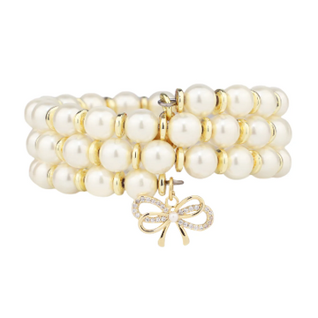 White Pearl Wrap Bracelet