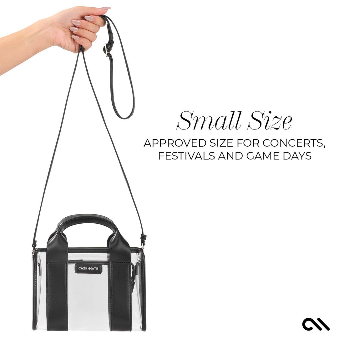 Clear Stadium Bag, CaseMate (Black)