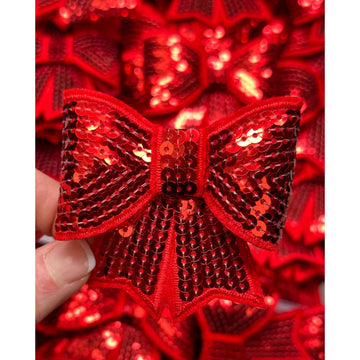 Sequin Bow Large Patch