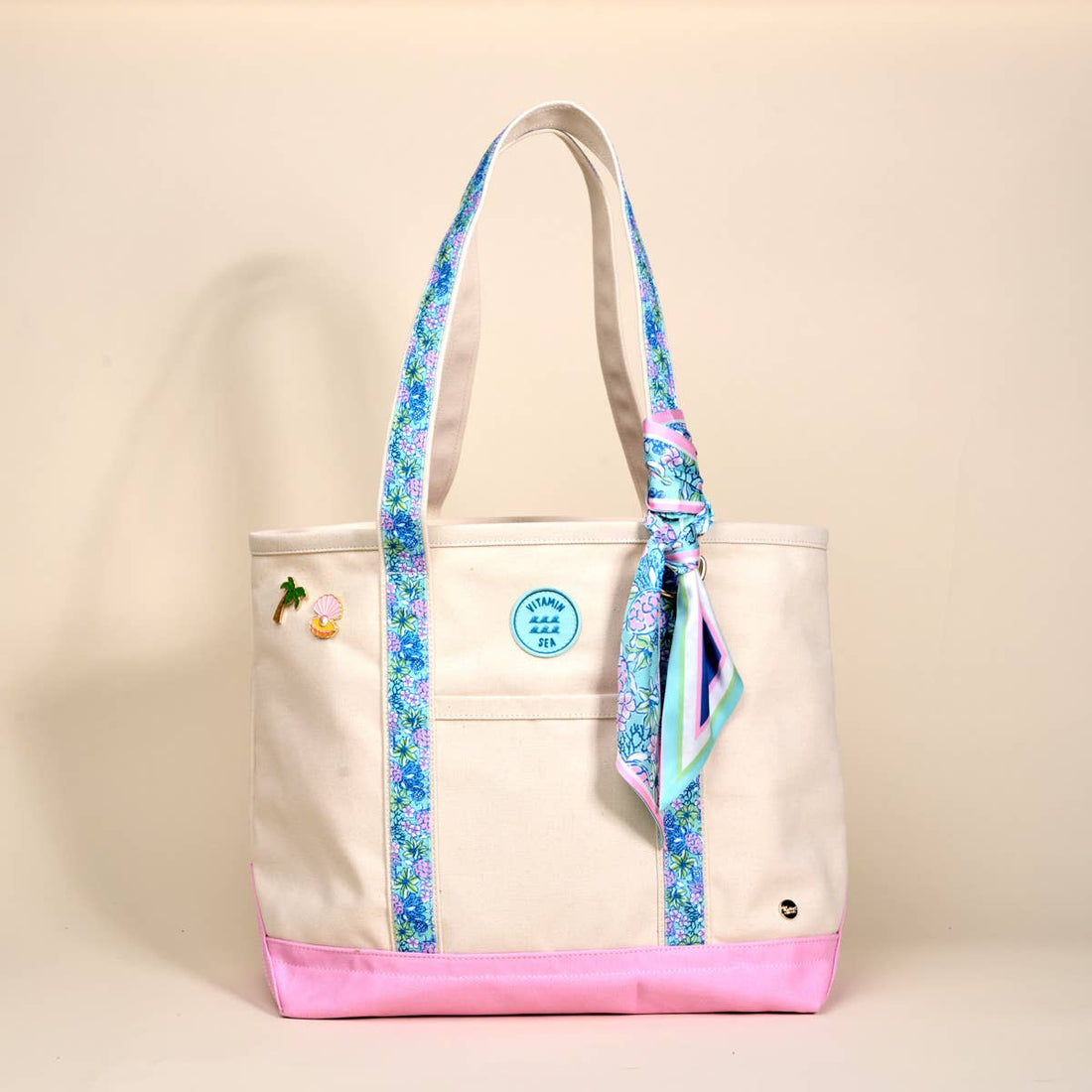 Coastal Cove Canvas Tote