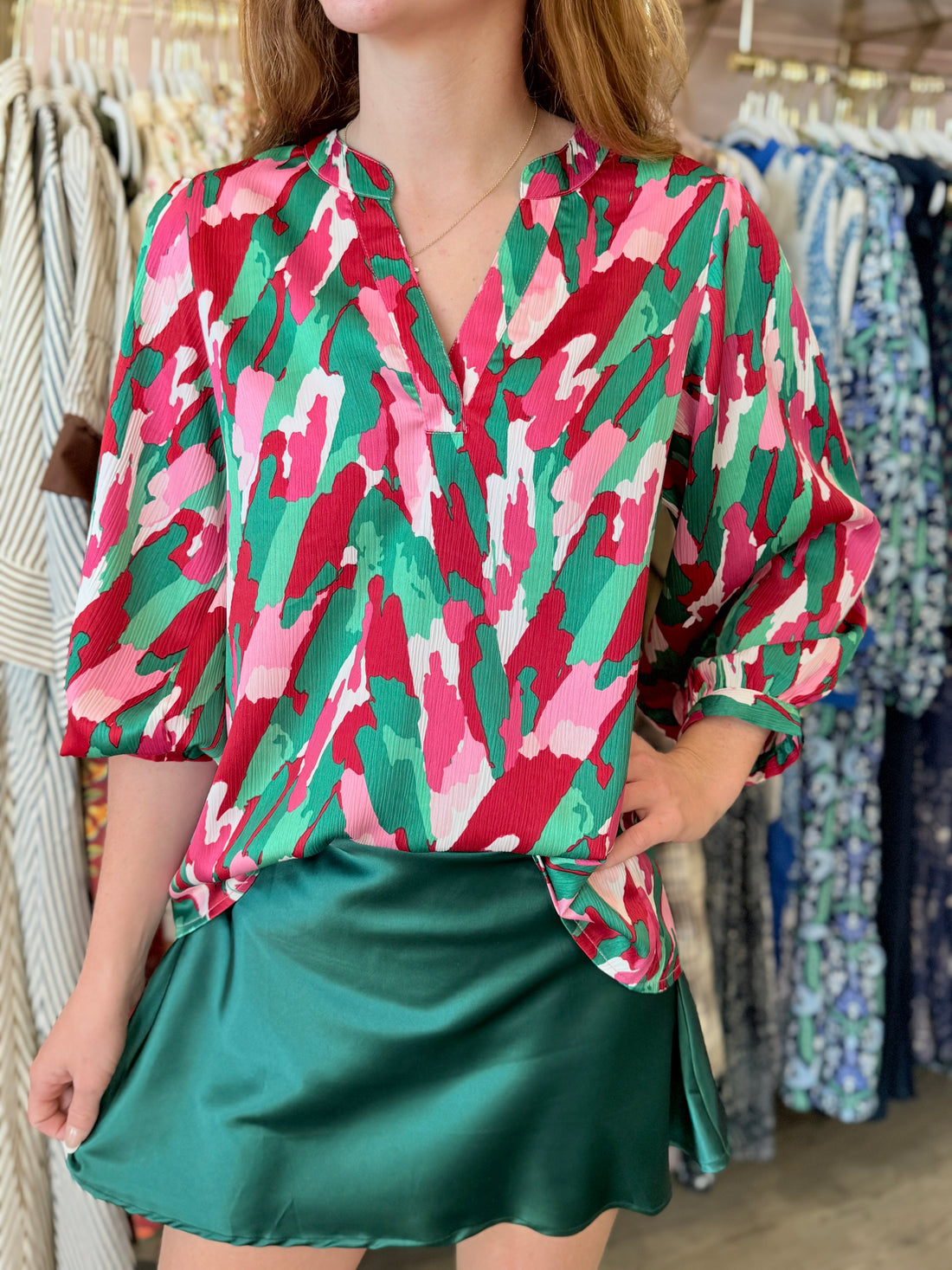 Tamryn Twist Pink Top