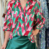 Tamryn Twist Pink Top