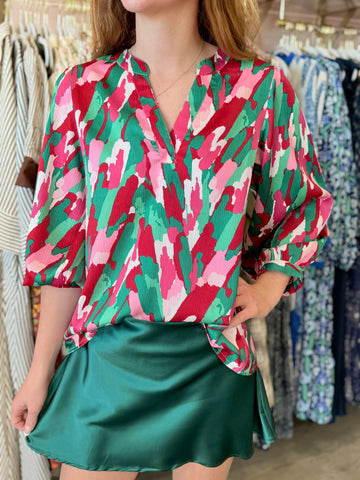 Tamryn Twist Pink Top