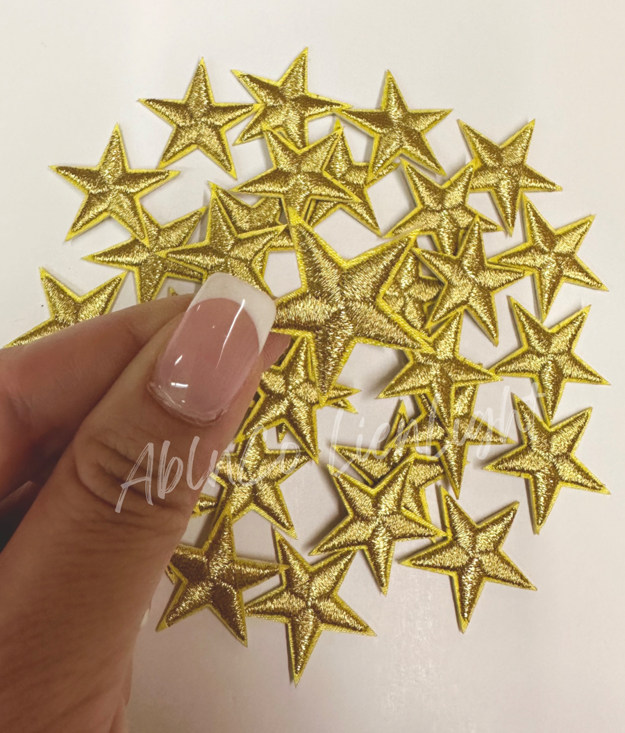 Gold Star Iron On