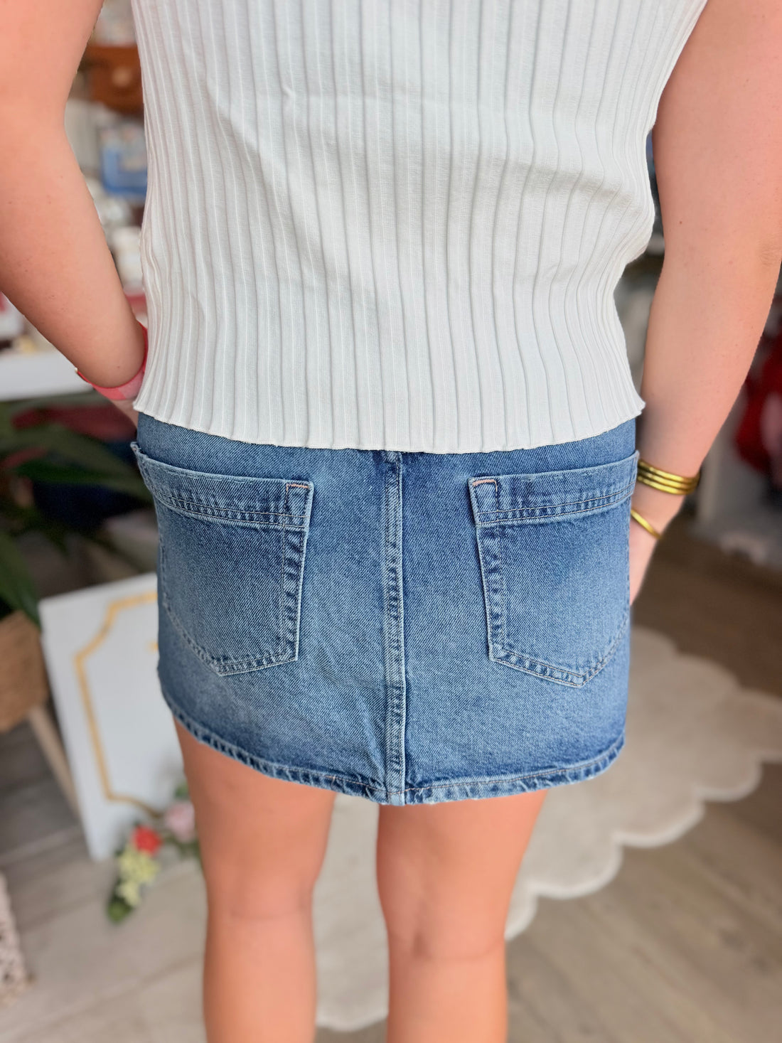 Wynne Denim Skirt, FP