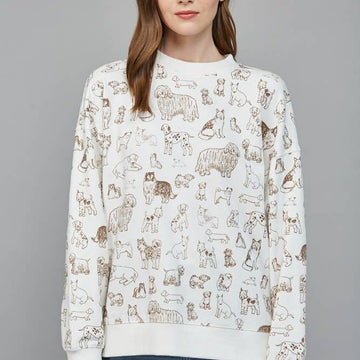 Dog Printed Sweatshirt
