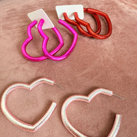 Glitter Heart Hoop