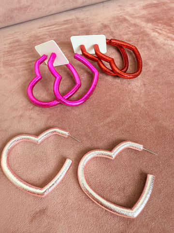 Glitter Heart Hoop