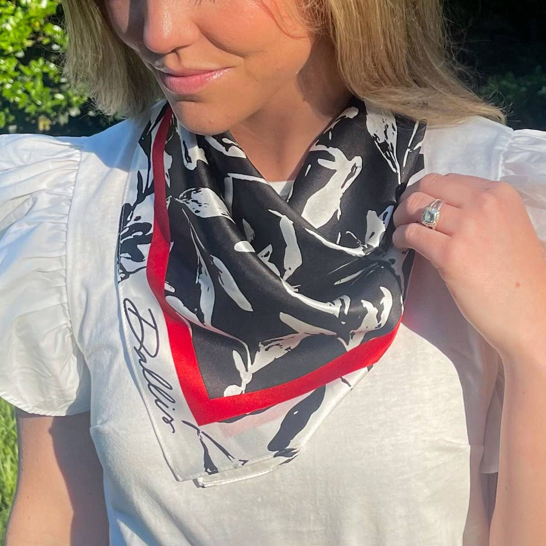 Red + Black Gameday Scarf