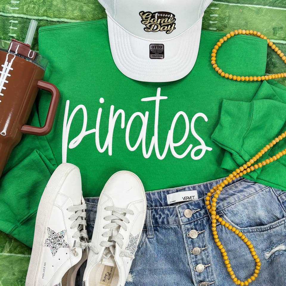 Pirates White Puff DTF