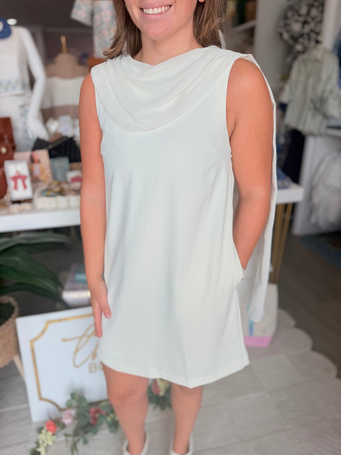 Riley Dress (Cream)