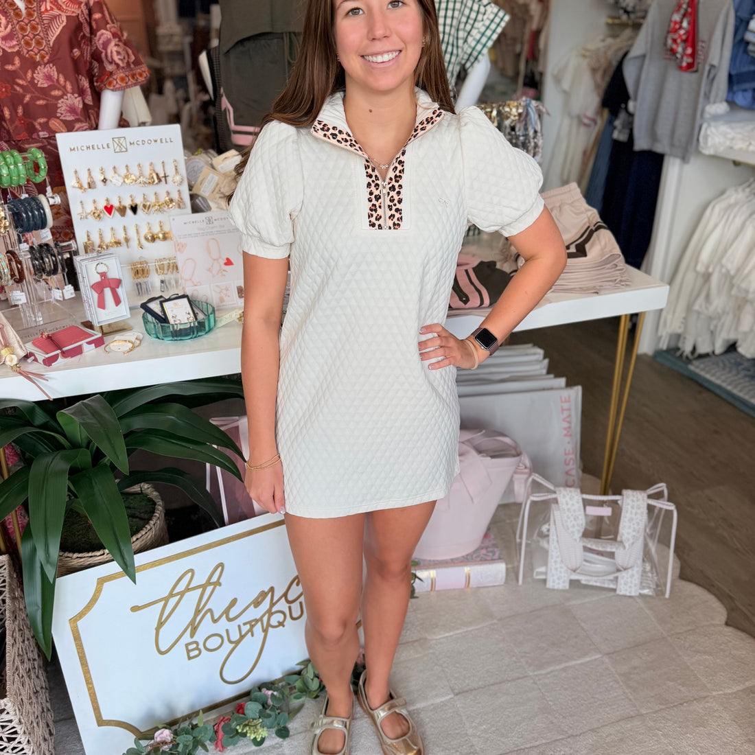 The Zip Quilted Dress