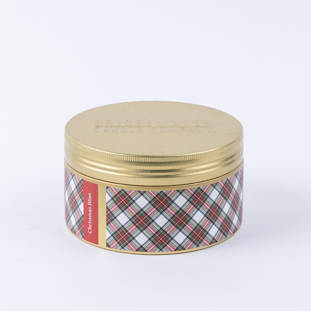 Chritmas Bliss 3 Wick Tin Candle