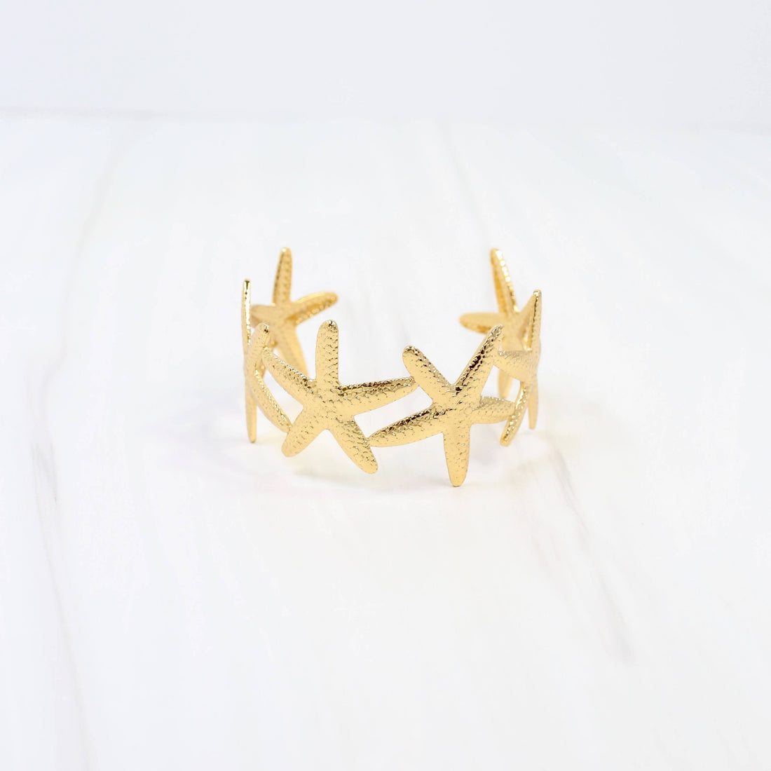 Meridian Starfish Cuff Bracelet Gold