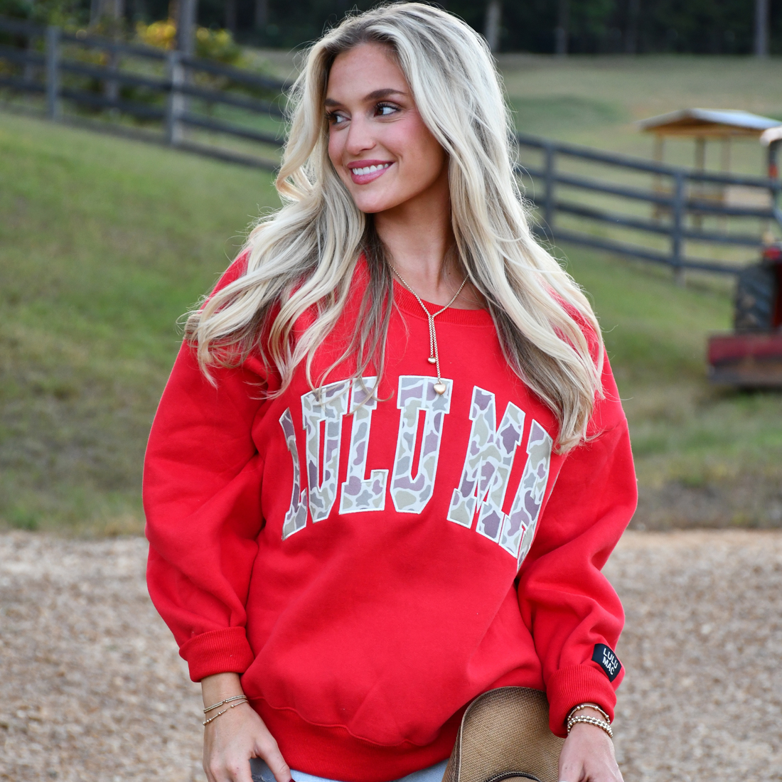 Lulu Mac Sweatshirt (Red/Camo)