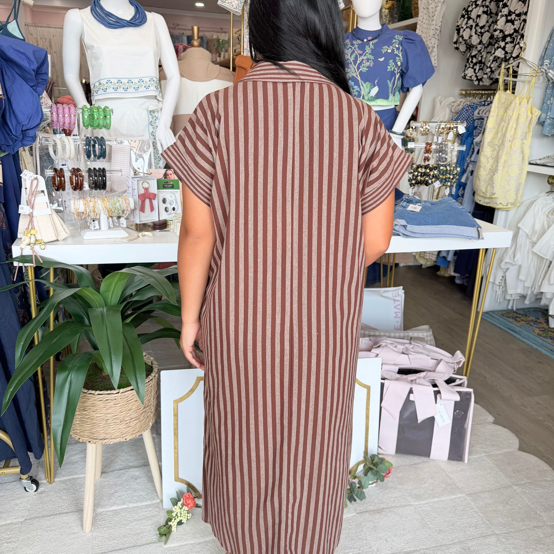 Shelly Dress (Brown)