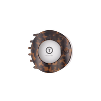 Tortoise Medium Flat Circle Hair Clip