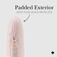 Kate Spade Puffer Laptop Sleeve 14" Chalk Pink