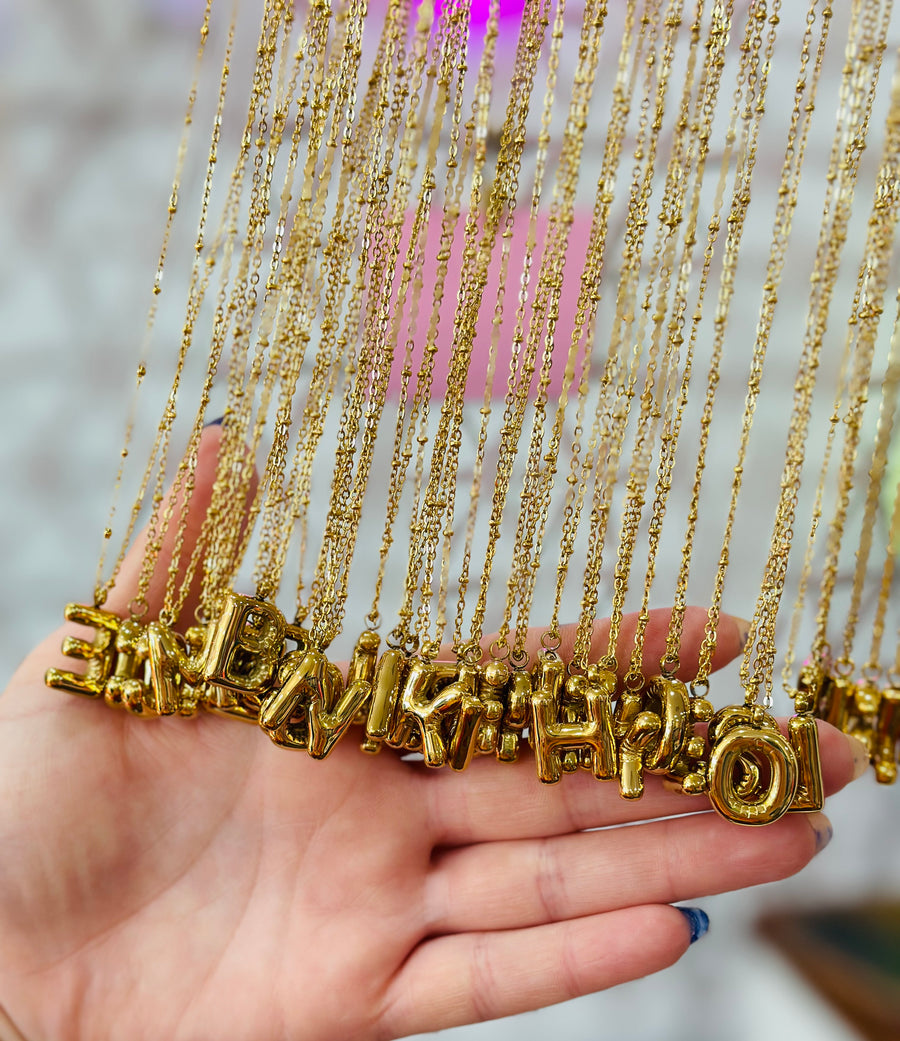 Bubble Letter Necklace