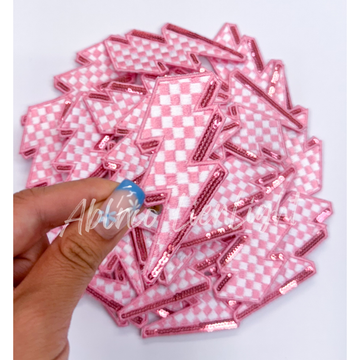 Checkered Lightning Pink