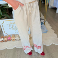 Val Pant (Cream/Red)