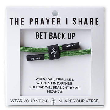 GET BACK UP Christian Cord Bracelet