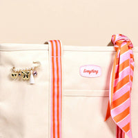 Sicily Stripes Canvas Tote