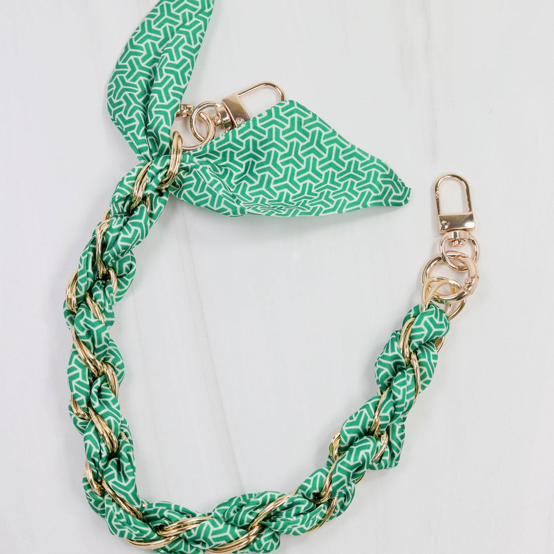 Serafina Scarf Purse Chain (Green)