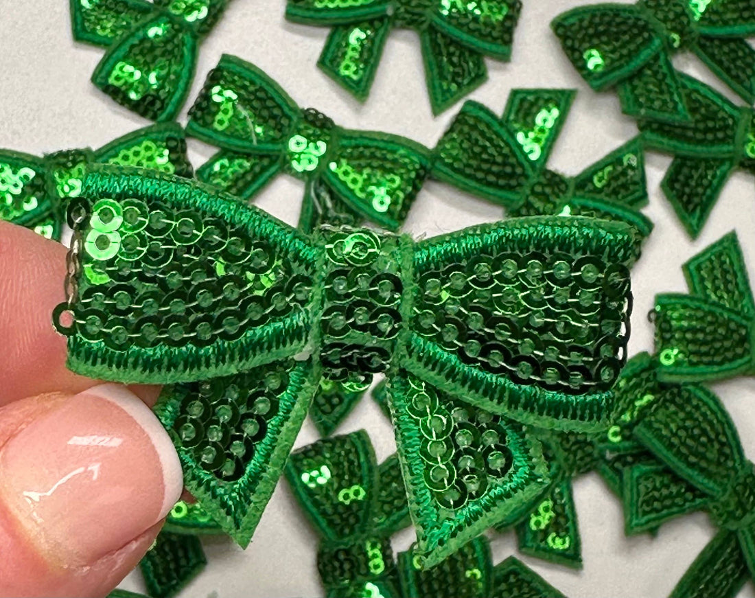 Sequin Bow Mini Patch