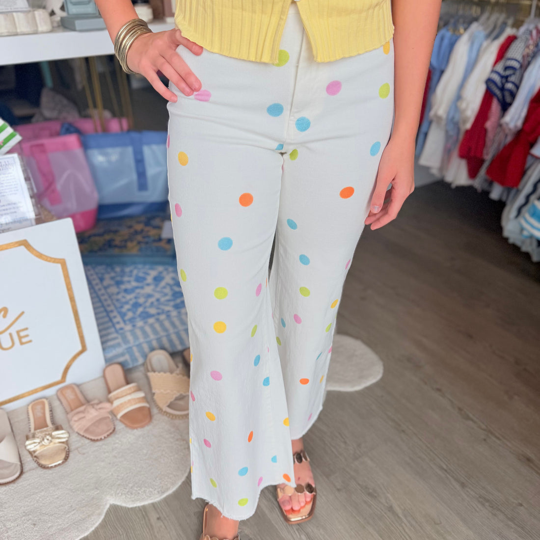 Polka Dot Denim