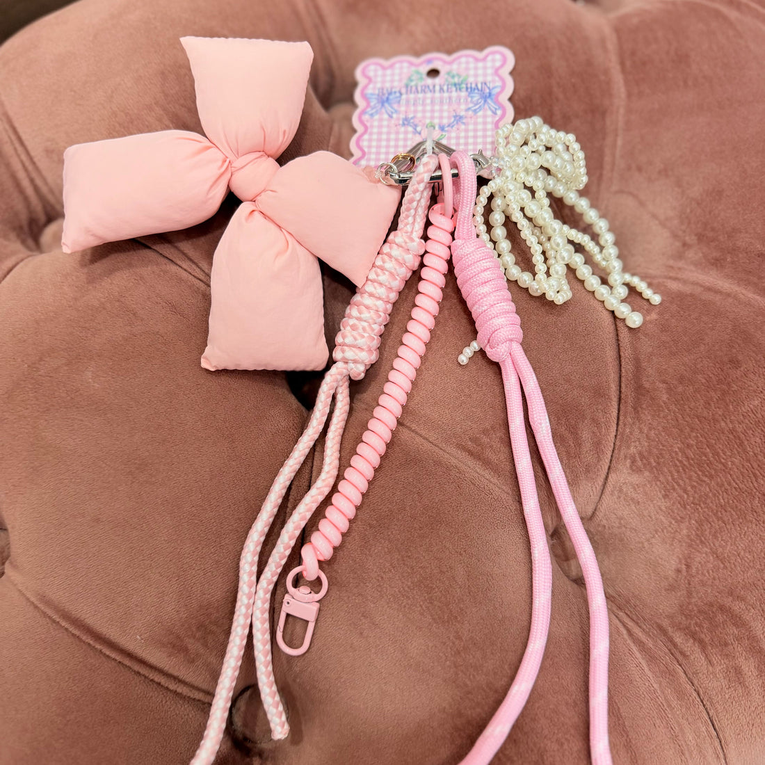 Bow Bag Charm (Pink)