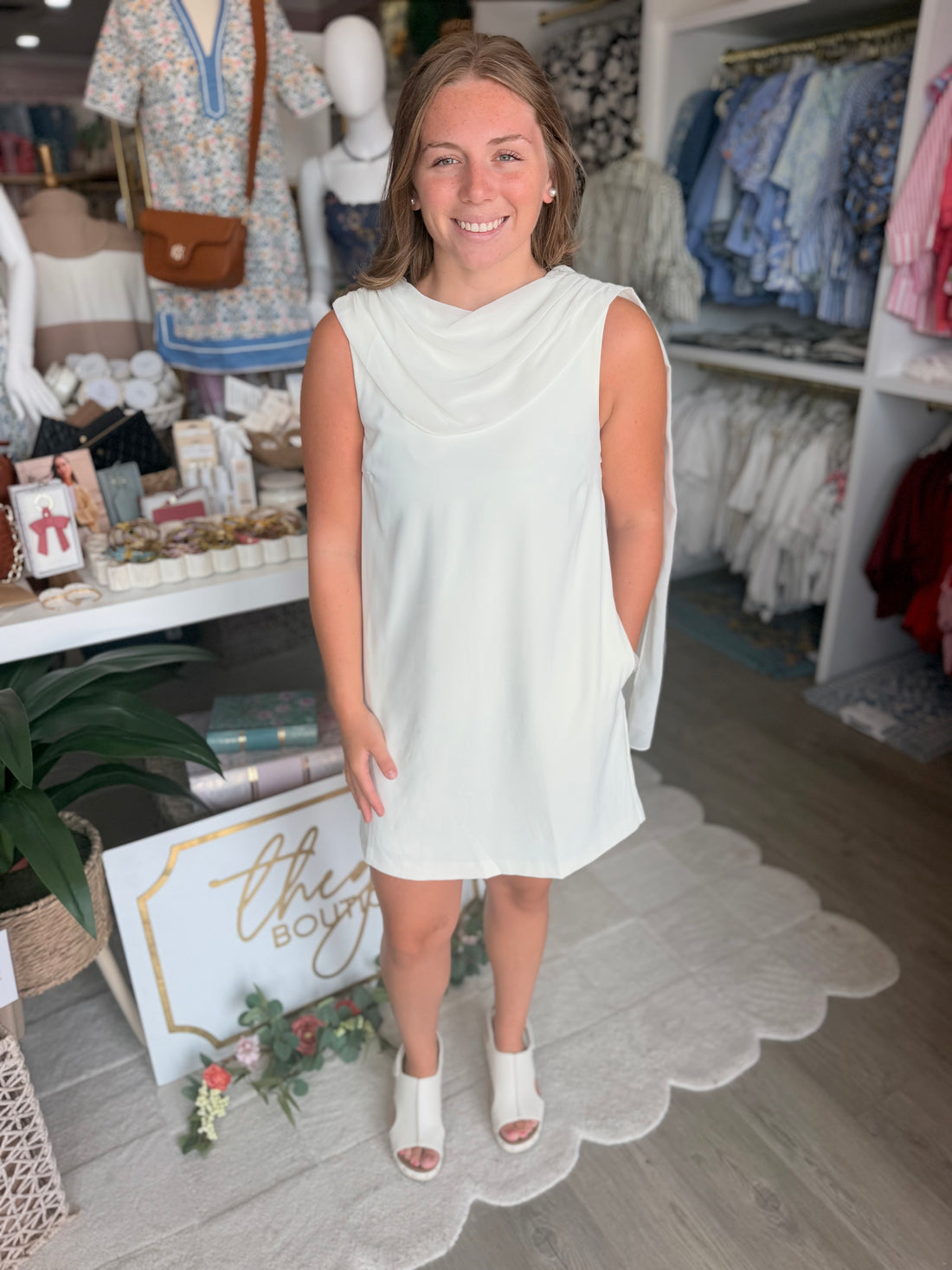 Riley Dress (Cream)