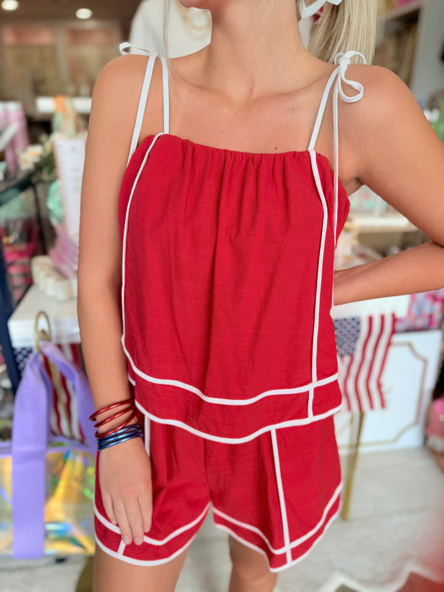 Mulan Romper (red)