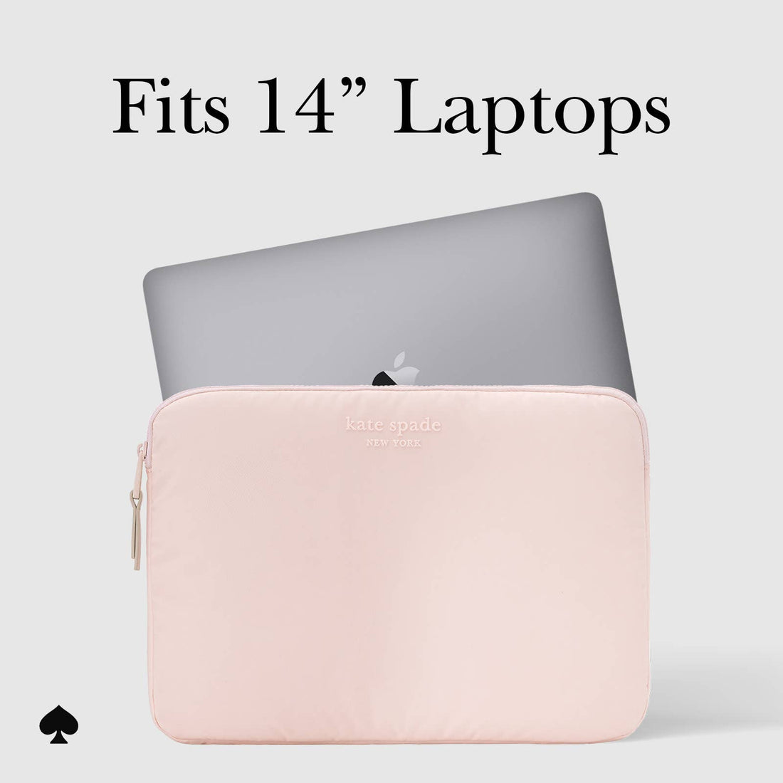 Kate Spade Puffer Laptop Sleeve 14" Chalk Pink
