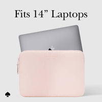 Kate Spade Puffer Laptop Sleeve 14" Chalk Pink