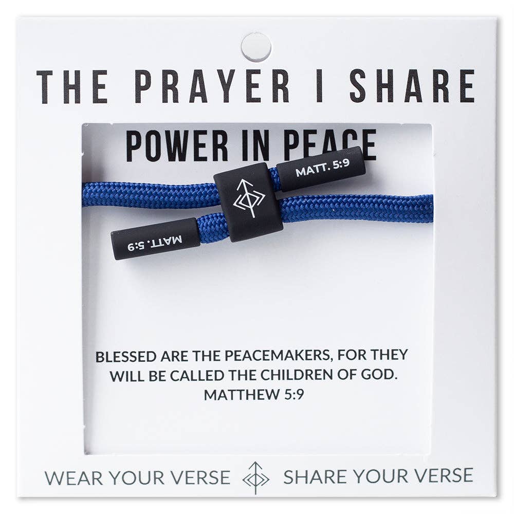 POWER IN PEACE Christian Cord Bracelet