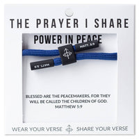 POWER IN PEACE Christian Cord Bracelet