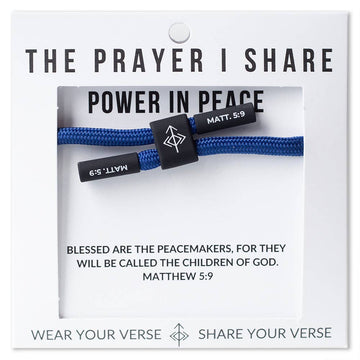 POWER IN PEACE Christian Cord Bracelet