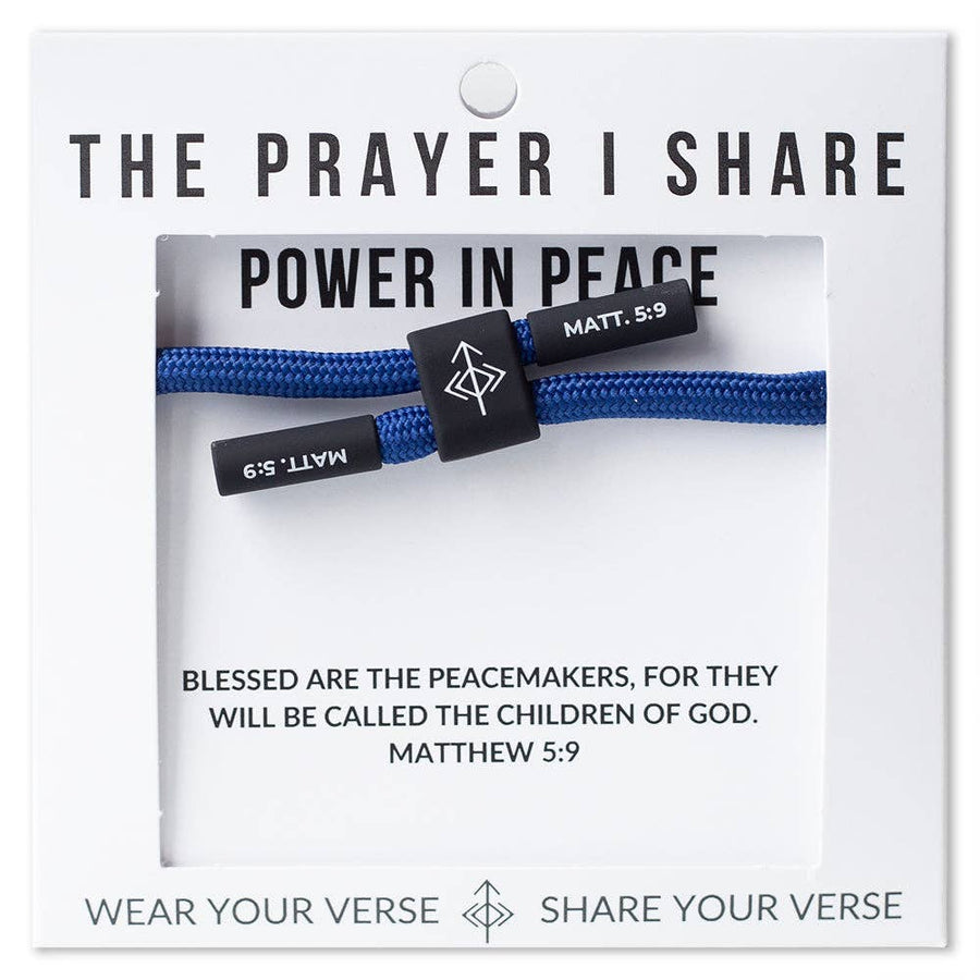 POWER IN PEACE Christian Cord Bracelet