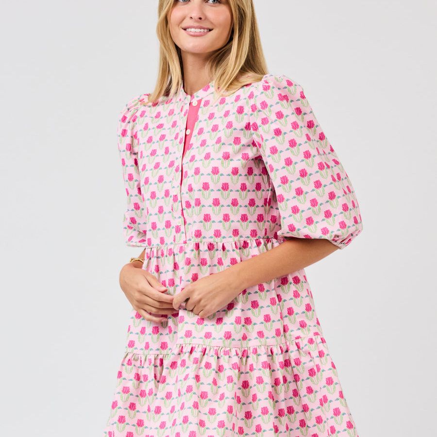 Riley Mini Dress (Pink)