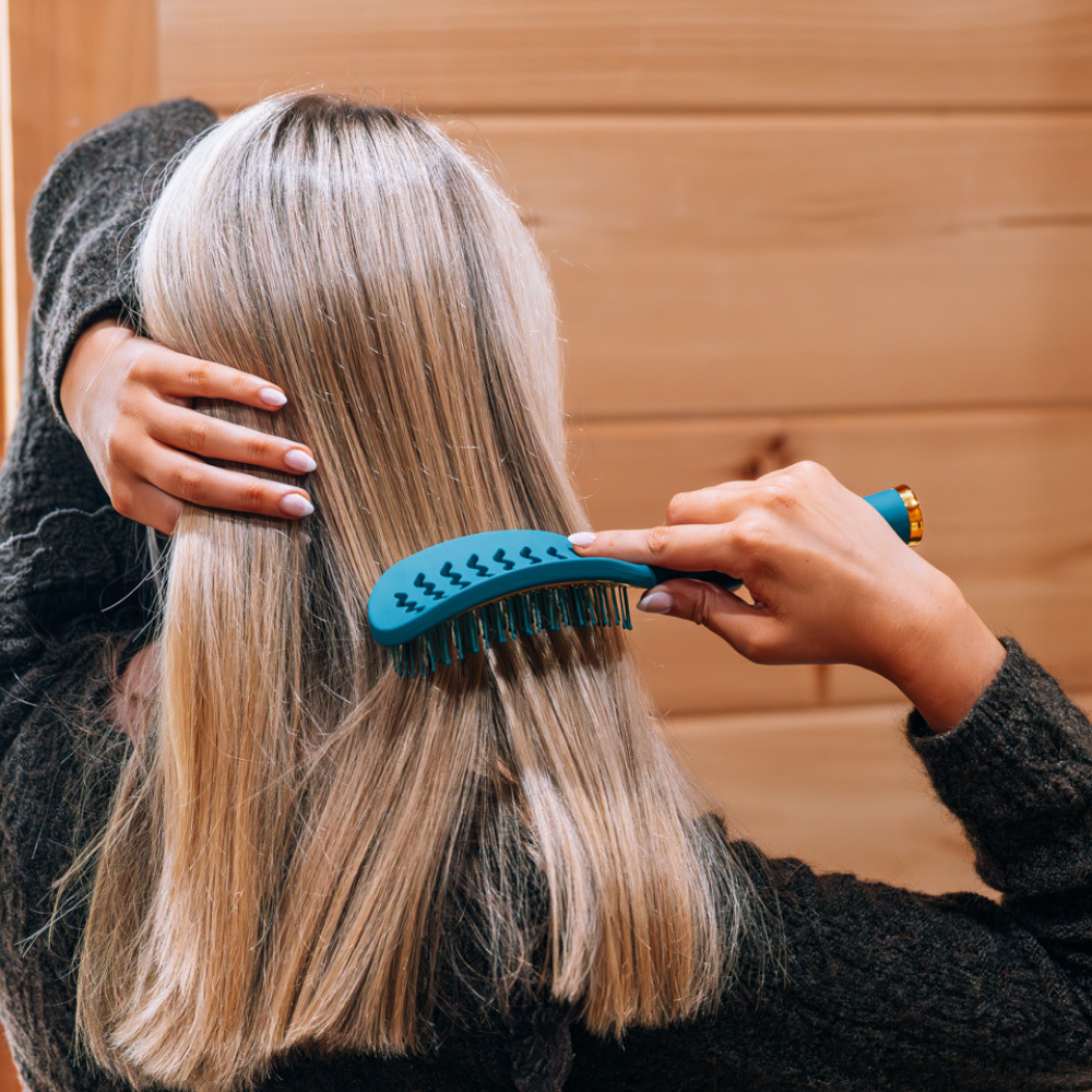 Full Size Vented Brush (Teal With It)