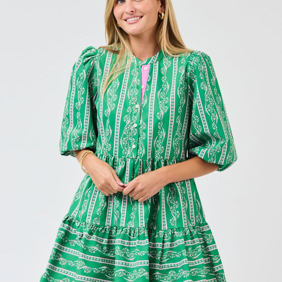 Riley Mini Dress (Green)